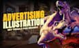 create advertising illustrations and key visuals