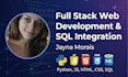 build responsive web application python javascript sql