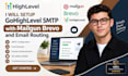 setup gohighlevel smtp with mailgun brevo and email routing