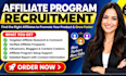 recruit high converting affiliates to support your affiliate program