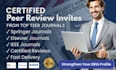provide peer review invite from top tier journals