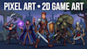 create pixel art, 2d game art, sprites and game assets