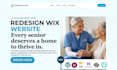 redesign wix website, redesign home care website, redesign wix website design