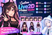 draw rig live 2d vtuber model live 2d vtuber model vtuber
