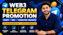 do web3 telegram promotion telegram marketing crypto promotion telegram growth
