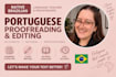 proofread and edit your portuguese text
