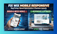 fix broken layout and mobile responsiveness issues on your wix website