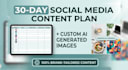 30 day social media content plan with ai images