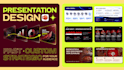 create a modern presentation with complex infographics