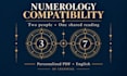 create a personalized numerology compatibility report for two people