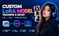 train custom lora model for flux, sdxl, stable diffusion ai image generation