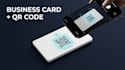 create a custom qr code design business card with qr code