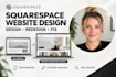 design and build a professional, SEO optimized squarespace website