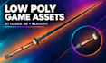 create stylized low poly 3d game assets in blender