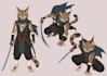 design unique furry characters and character sheets