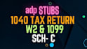 do stubs and w2 for you and your employee