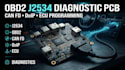 design obd2 j2534 diagnostic interface pcb with can fd and doip