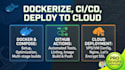 dockerize your app, setup github actions, and deploy to cloud