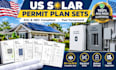 draft complete solar permit plan sets pv1 to pv6 for ahj approval