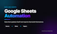 automate sheets reports and data sync between your apps