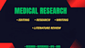urgently provide medical research