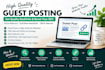 do guest post outreach and SEO link building