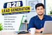 provide b2b lead generation and data research