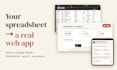 turn your excel or google sheets into a web app or dashboard