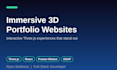 build an immersive 3d portfolio website with threejs