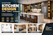 design a custom kitchen layout with cabinets and 3d rendering