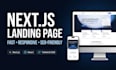 build a fast responsive landing page with nextjs