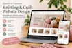 design a knitting, crochet and craft website and generate leads