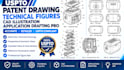 uspto patent drawing technical figures cad illustration application drafting pro