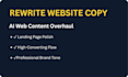 restructure and edit your ai website copy