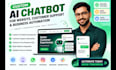 build ai chatbot,ai website ,chatbot for website and whatsapp chatbot