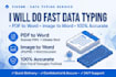 do fast typing data entry pdf to word
