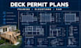 draw deck permit plans, framing plans and construction drawings