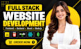 do custom website development as a full stack web developer