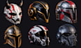 3d print, paint and weather custom masks, helmets and cosplay props for cosplay