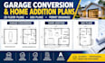 design garage conversion, home addition and permit drawings