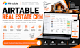 build airtable real estate CRM property database matching scheduling portal