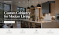 design squarespace cabinet maker website custom cabinetry website closet website