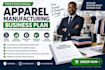 write a apparel manufacturing business plan