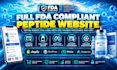 fda compliant peptide website vial label meta ads payment processing age gate