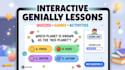 create interactive genially lessons, quizzes, games and educational activities