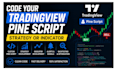 code your tradingview pine script strategy or indicator in pinescript