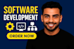 be your software developer, full stack web developer for saas web application