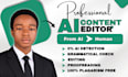 humanize ai content, humanize ai text, edit ai manuscript in 24 hours