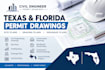 draw residential plan or plot plan for permit in texas and florida