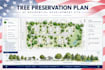 prepare US city tree preservation and survey permit plans